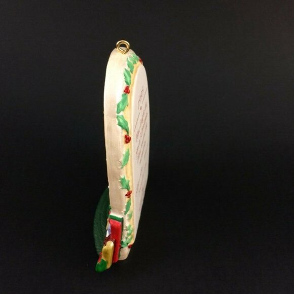 1995 Christmas Morning Hallmark Decoration Ornament Tree Presents Cat Dog Family - Picture 6 of 12